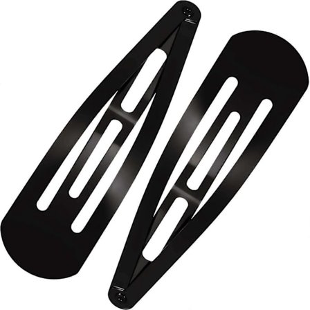 30 Stykker Store Metal Snap Hårklemmer Hårklemmer Skridsikre Hårspænder Hårtilbehør til Kvinder Piger Sort