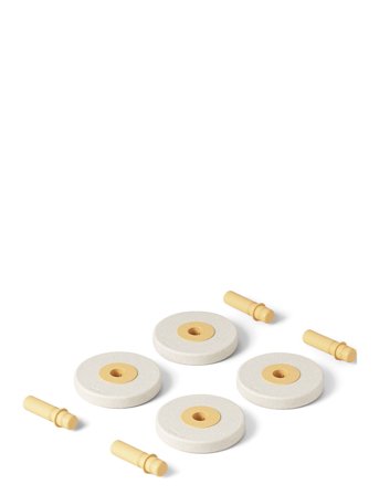 4 X Foam Wheels Cream MODU