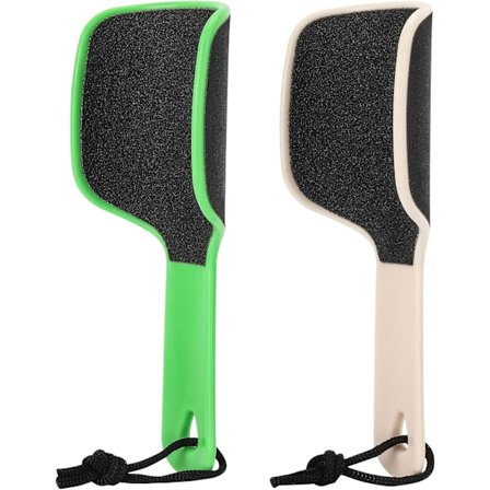 2 stk buede fotfil Callus Remover for Feet, dobbeltsidig hælfil skrape fot skrubber død hudfjerner