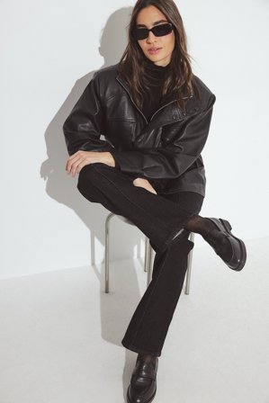 Premium Selection Leder-Slipper - Flache Schuhe - Schwarz - EU 41