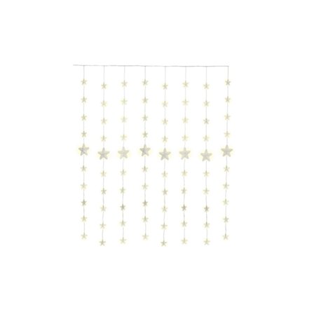 80 LED stjärngardin