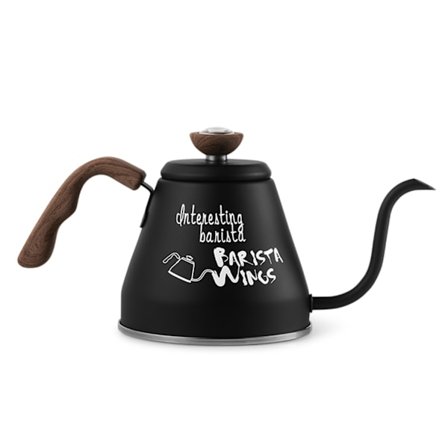 BK5990B 27oz/800ml Gooseneck Häll över Spis Kaffe- och Tekanna med Temperaturtermometer, SUS 304 Rostfritt Stål, 3 Lufthål Anti