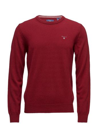 Superfine Lambswool Crew T-Langærmet Skjorte Rød GANT