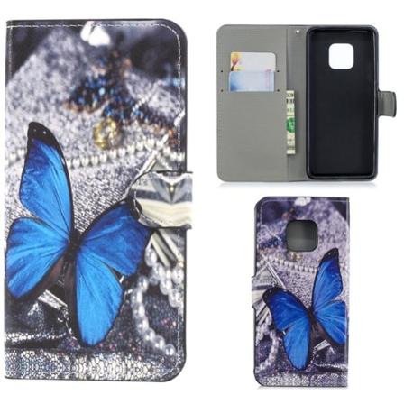 Plånboksfodral Huawei Mate 20 Pro - Blå Fjäril