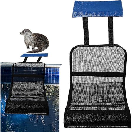 Redningsrampe for dyr i basseng, varmtvannsbasseng og spa, flytende dyreredningsverktøy for basseng, froskeredder for spa