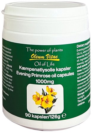 Oil of Life Oil of Life Kæmpenatlysolie 90 kaps., Helse & Madvarer, Andre Kosttilskudsolier, Øvrige Olier