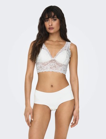 ONLY Onlchloe Lace Bra Noos Acc - White - M