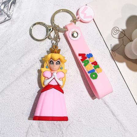 30 stiler Super Mario nøkkelring Mario Bros Luigi Toad Yoshi Bowser Action Figur Modell Pvc tegneserieveske Dukke anheng Leker Gaver Høy kvalitet 