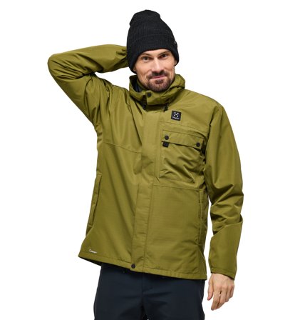 Haglöfs Porfyr Proof Jacket Men Olive Green - Herre - XXL