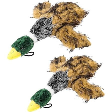 2 st Mallard Duck Hund Leksak, Pipig Hund Leksak, Plysch Valp Hund Tugga