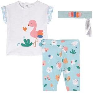 Mayoral 3-piece White T-shirt Set 9-12 Months - Clothing sets - 9-12 months - Blue
