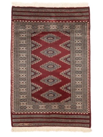 Medallion Small Pakistan Bokhara 3Ply Rug 80X120 Wool