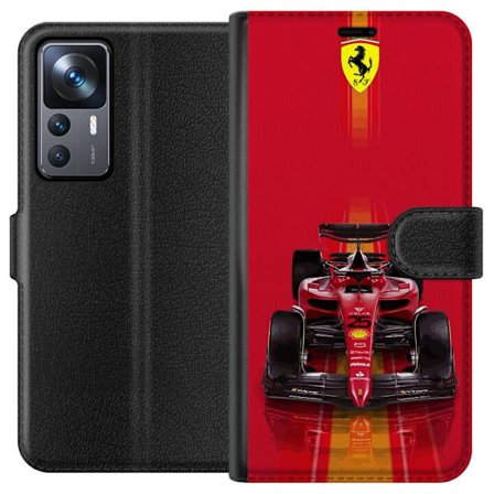 Yhteensopiva Lompakkokotelo Xiaomi Xiaomi 12T Ferrari Formula 1 -auto ikonisessa punaisessa muotoilussa urheilullisella tarkkuudella