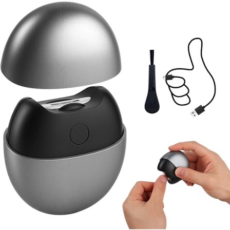 3-i-1 Automatisk Elektrisk Negleklipper, 2026 Nye Elektriske Tåneglklippere med Polering, 2-Hastighets Justerbar USB Oppladbar Negletrimmer med LED