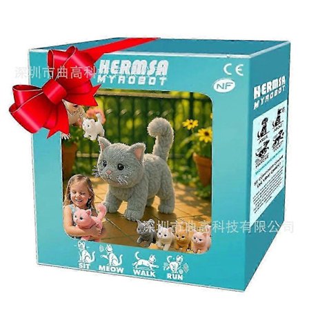 2025 Nico Robot Hund, Kat, Pingvin, Panda, Min Realistiske Robot Hvalp, Kat, Interaktivt Plyslegetøj Der Opfører Sig Som En Rigtig Hvalp, Kat[D]