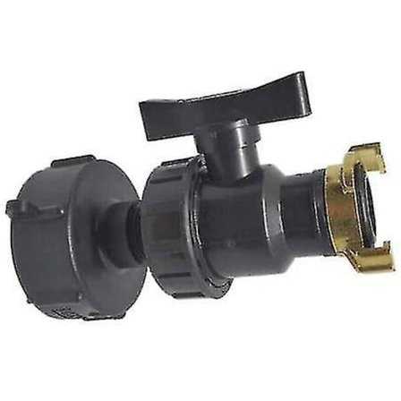 IBC-adapter, S60x6 IBC-tankbeslag - Piggslangutløp Vanntilkobling