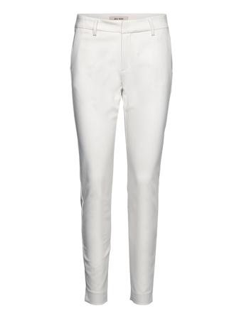 Abbey Night Pant Sustainable Bukser Med Rette Ben Creme MOS MOSH