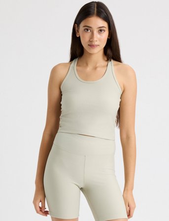 Röhnisch Ribbed R Tank - Beige - XS