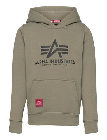 Basic Hoody Kids/Teens Hoodie Trøje Grøn Alpha Industries