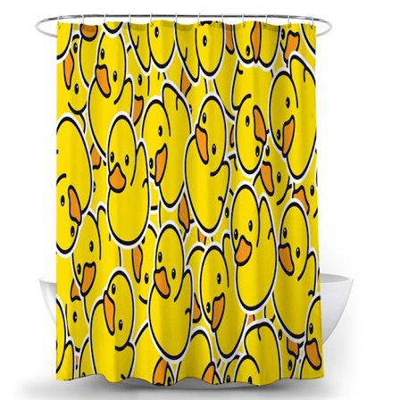 Duschdraperi, Vattentät Duschdraperi för Barn Med Krokar