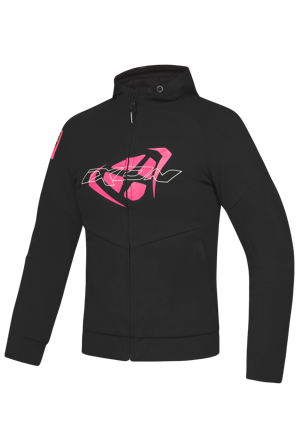 Ixon Touchdown L MC Jacket Black/Bright Pink S