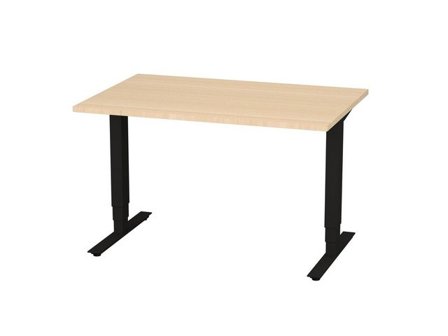 deNord Design Bord höj/sänk Pro 1200x800 björk/svart - Lyreco - Kontorsmöbler och inredning - Bord och hurtsar - Skrivbord - Höj/sänkbar