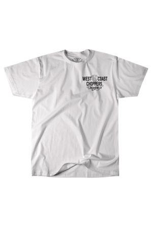 Motorrad T-Shirt West Coast Choppers Weiß/Schwarz M