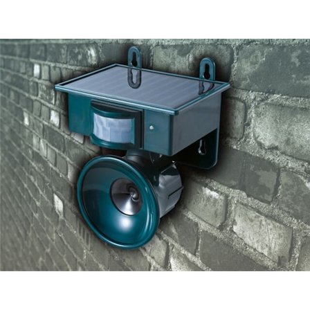 Fugleskremsel utendørs, solcelledrevet fugleskremsel med batteri