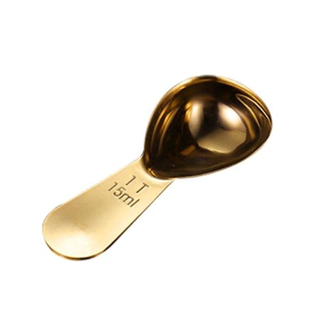 15/30ML Kaffe Måleskje 304 Rustfritt Stål Presis Skala Kort Håndtak Matkvalitet Melkepulver (FMY)