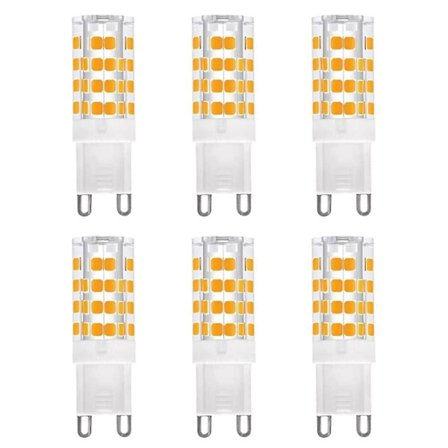 6-pack LED-lampa G9 Bi-pin 4W AC220V 52 LED SMD2835