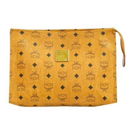 MCM Pre-owned Clutch Tas , Bruin , Dames , Maat: ONE Size Vintage Tassen