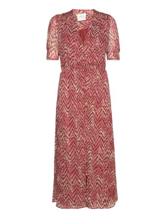 D6Franky Midi Dress Dresses Shirt Dresses Rosa Dante6*Betinget Tilbud