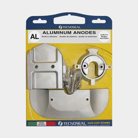 Kit de ánodo de aluminio Tecnoseal, para transmisión, compatible con Mercruiser Alpha One Gen II