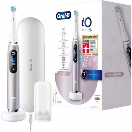 Elektrisk tandborste - Oral-B iO Series 9N - Kvarts Rosa - Bluetooth - 7 lägen