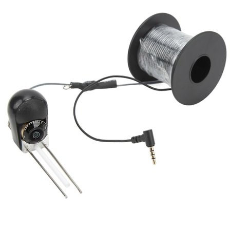 Enkel Fiske Kamera HD 3.5mm Plugg Undervattens CVBS Fish Finder Kamera med Fiskelina för Marin 30m/98.4ft Fiskelina