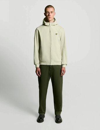 Lyle & Scott Fleece Back Softshell Jacket - Cream - L