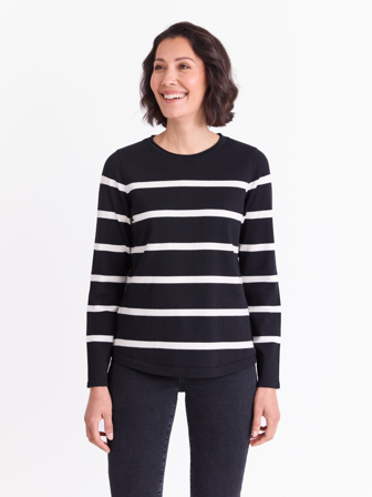 MATCH - Lucilla genser - Va Vite - Str. S - Dame - Gensere & Cardigans - Svart - 80% bomull, 20% nylon