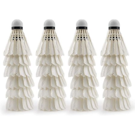 24 stk. Fjer Badminton Shuttlecocks Birdies, Til Udendørs Have Spil Og Baseball Batting Træning, Holdbar Og Stabil