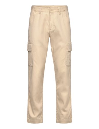 Mango Cotton Lyocell Cargo Pants - Cream - 46