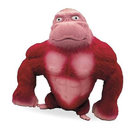 Stretch Gorilla Leksak För Vridning Dra Böjning För Barn Red Red
