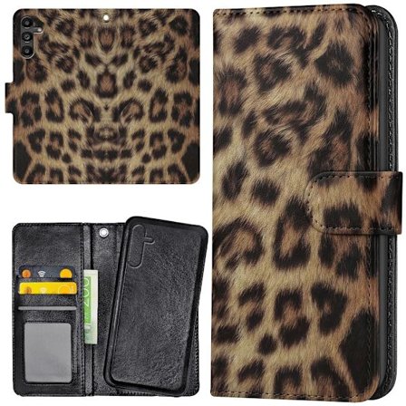 Samsung Galaxy S25 - Lompakkokotelo/Kuoret Leopard