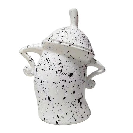 Burk med attityd, stor keramisk burk med lock, söt kreativ matförvaringsburk med lufttätt lock för kaffe, te, socker och kryddor