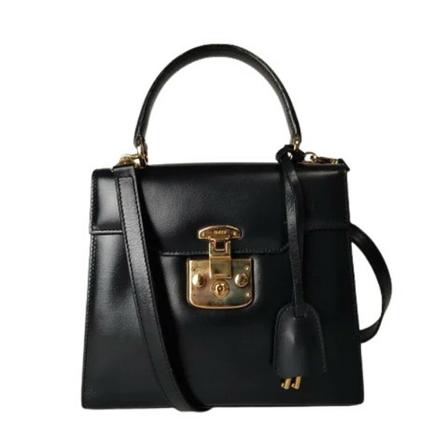 Gucci Vintage, Pre-owned Leather gucci-bags Blauw, Dames, Maat:ONE Size,leer