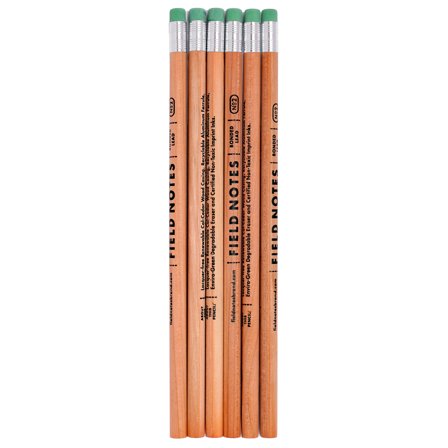 Field Notes No. 2 Pencils Lot de 6