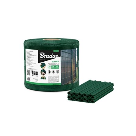 Puutarha-aitanauha 19cmx36m, 200 g/m2,verkko + pidikkeet 20kpl, Vihreä