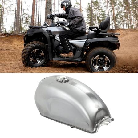 Motorsykkel bensintank med lokksett 9L/2.4Gal Vintage erstatning for CFmoto 2013‐2018