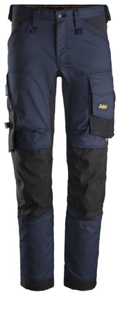 Snickers Workwear 6341 AllroundWork Arbetsbyxa marinblå/svart 152, Arbetskläder