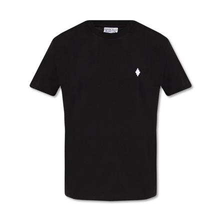 Marcelo Burlon, Logo T-shirt Czarny, Mężczyzna, Rozmiar: S