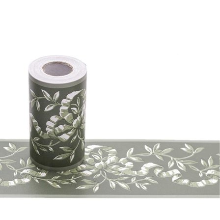 CDQ Tapetkant Peel & Stick Hem, 4 tum x 10 meter (Grön)