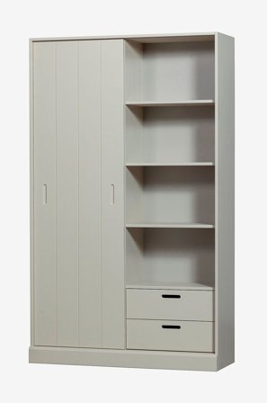 WOOOD - Garderobeskab Move - Grå - Garderobeskab - Fra Homeroom